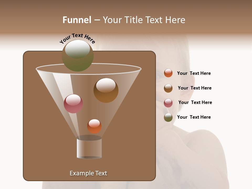 Blanc Nourriture Expression PowerPoint Template