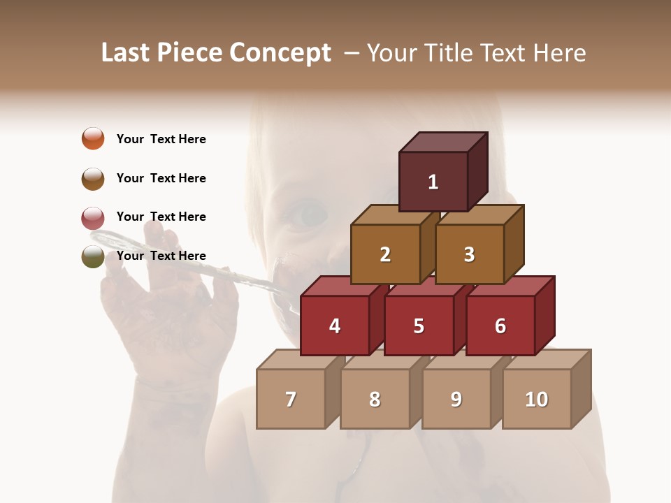 Blanc Nourriture Expression PowerPoint Template