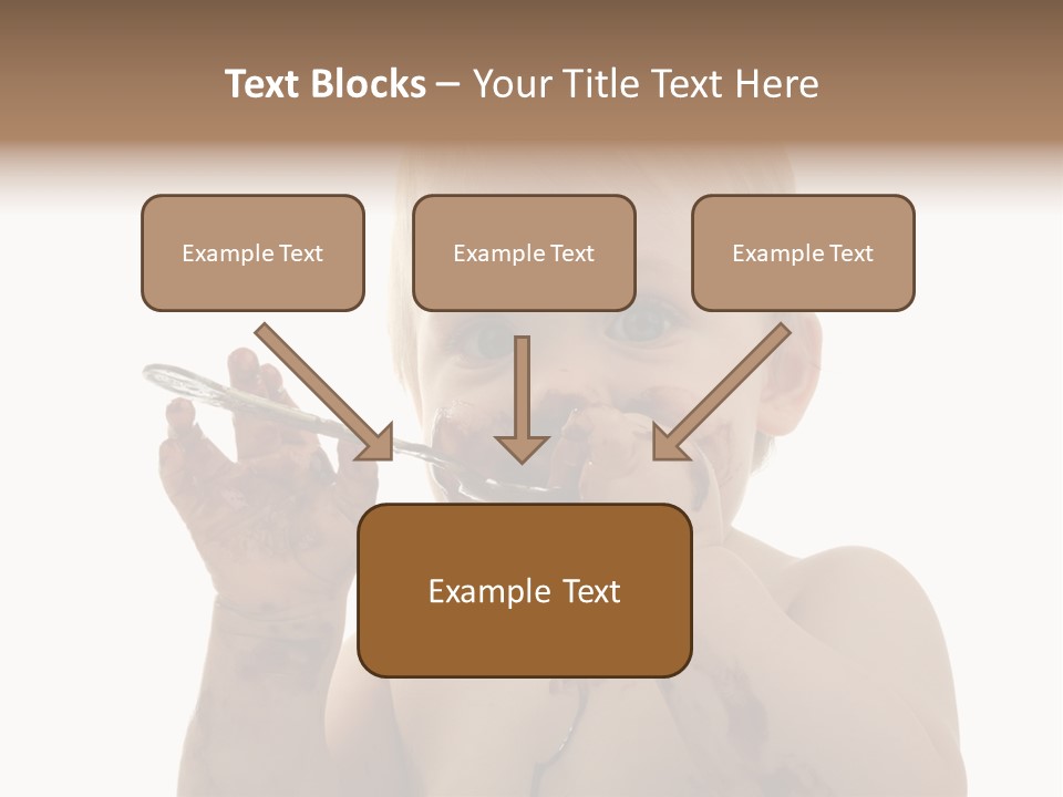 Blanc Nourriture Expression PowerPoint Template