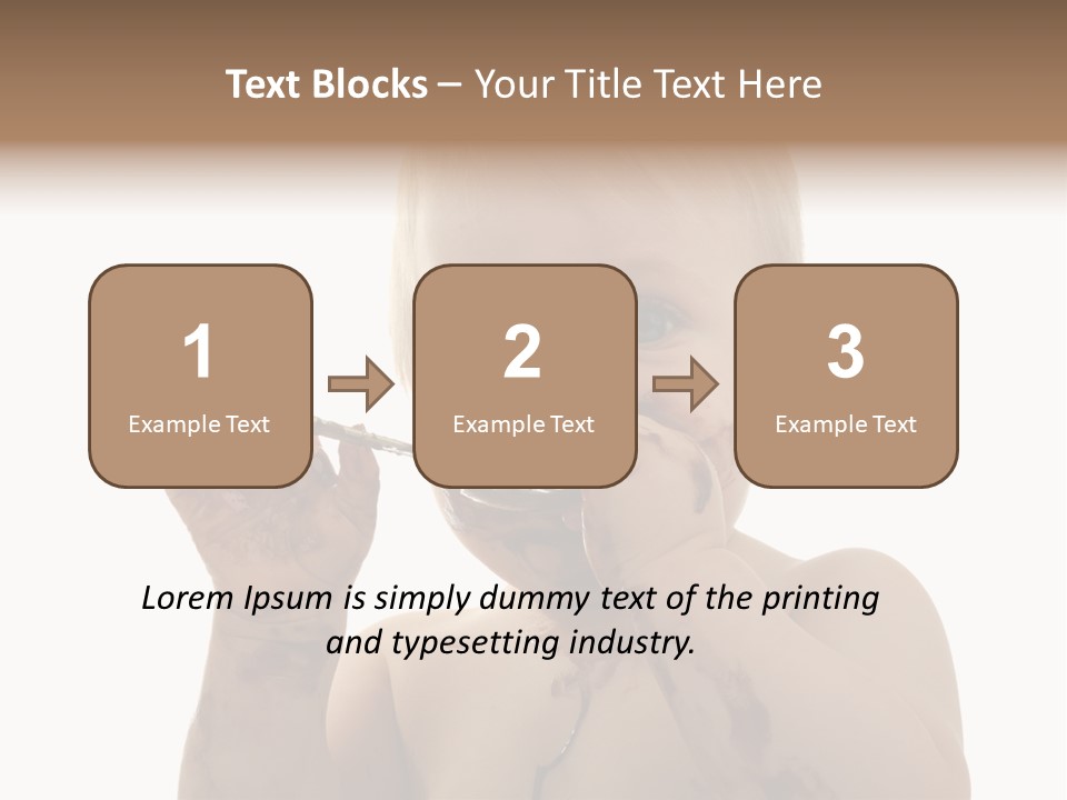 Blanc Nourriture Expression PowerPoint Template