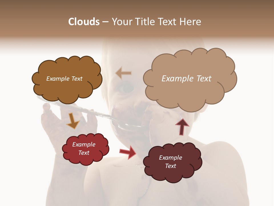 Blanc Nourriture Expression PowerPoint Template