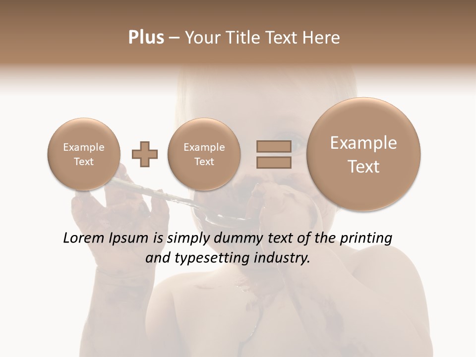 Blanc Nourriture Expression PowerPoint Template