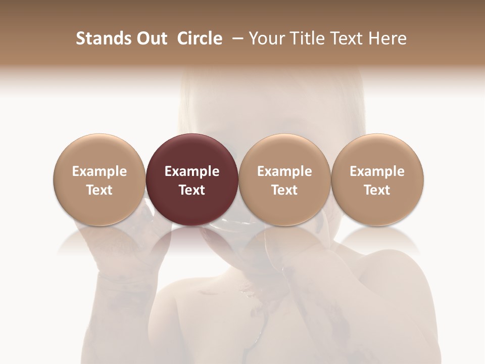 Blanc Nourriture Expression PowerPoint Template