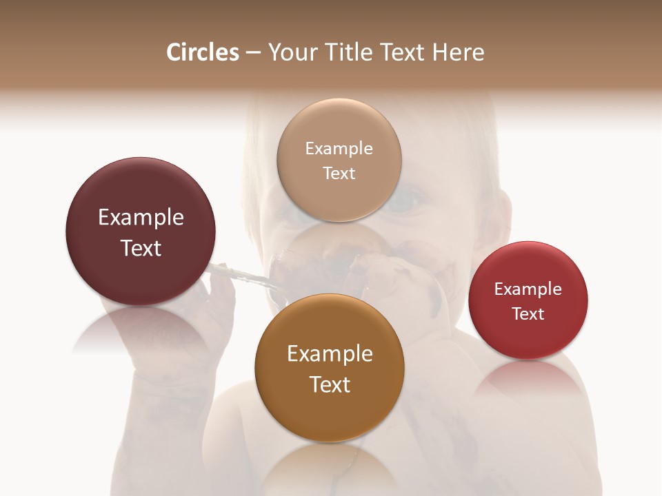 Blanc Nourriture Expression PowerPoint Template