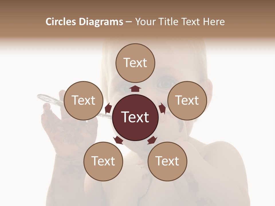 Blanc Nourriture Expression PowerPoint Template