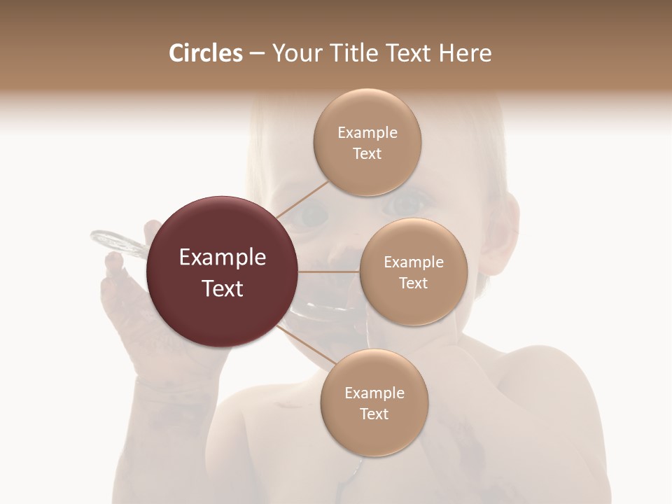 Blanc Nourriture Expression PowerPoint Template