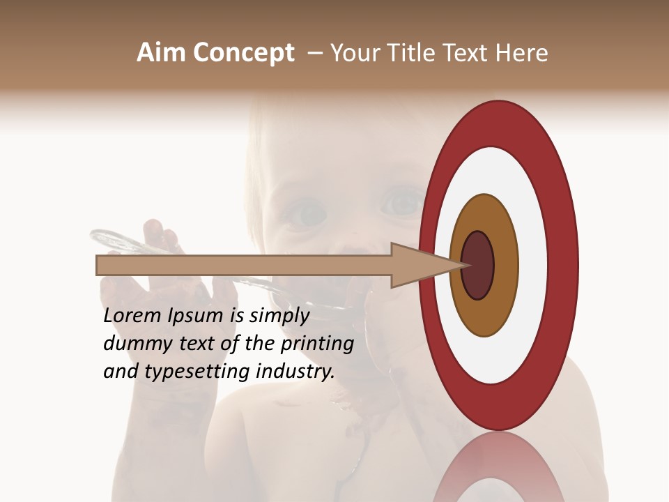 Blanc Nourriture Expression PowerPoint Template