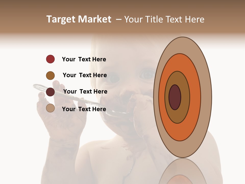 Blanc Nourriture Expression PowerPoint Template