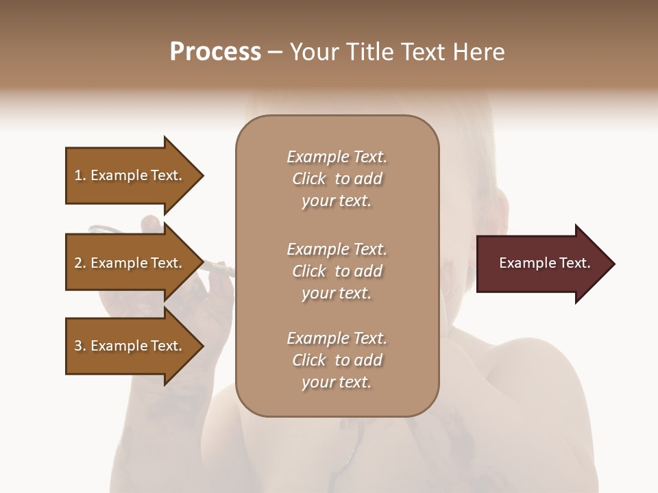 Blanc Nourriture Expression PowerPoint Template