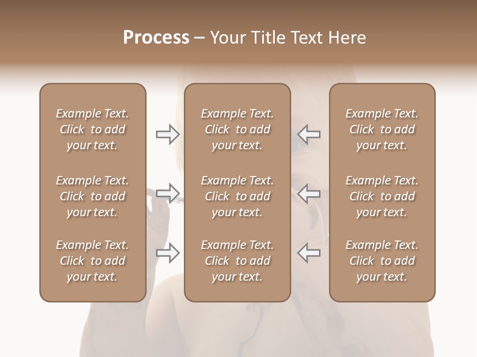 Blanc Nourriture Expression PowerPoint Template