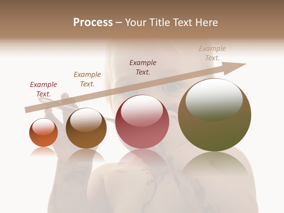 Blanc Nourriture Expression PowerPoint Template