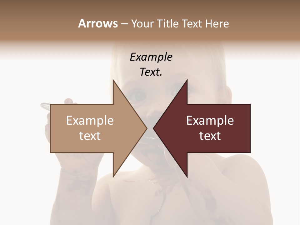 Blanc Nourriture Expression PowerPoint Template