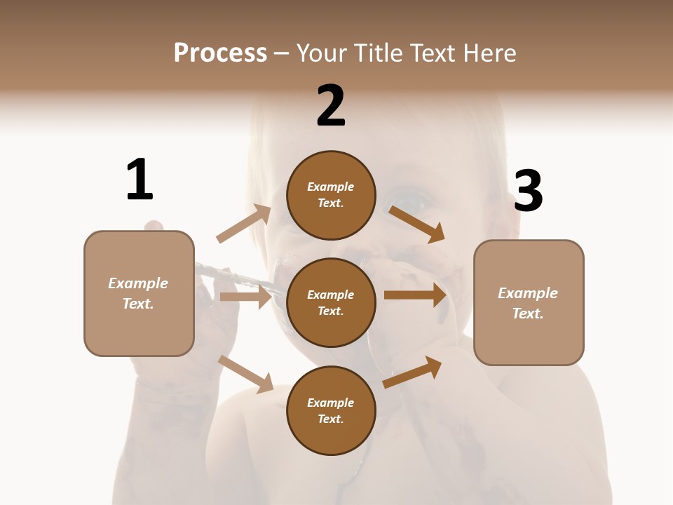 Blanc Nourriture Expression PowerPoint Template