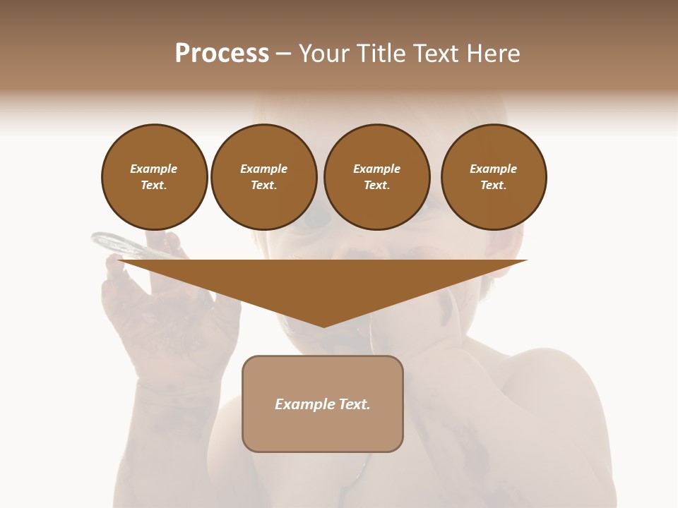 Blanc Nourriture Expression PowerPoint Template