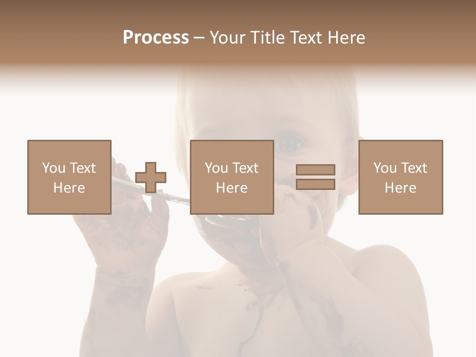 Blanc Nourriture Expression PowerPoint Template