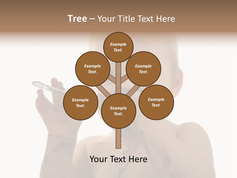 Blanc Nourriture Expression PowerPoint Template