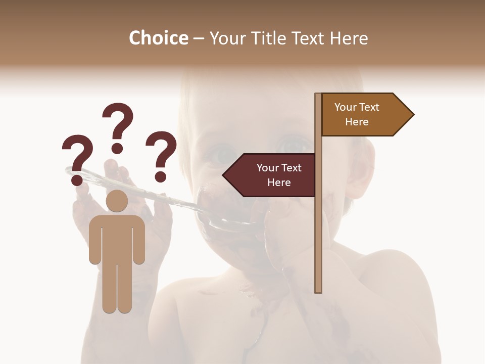 Blanc Nourriture Expression PowerPoint Template