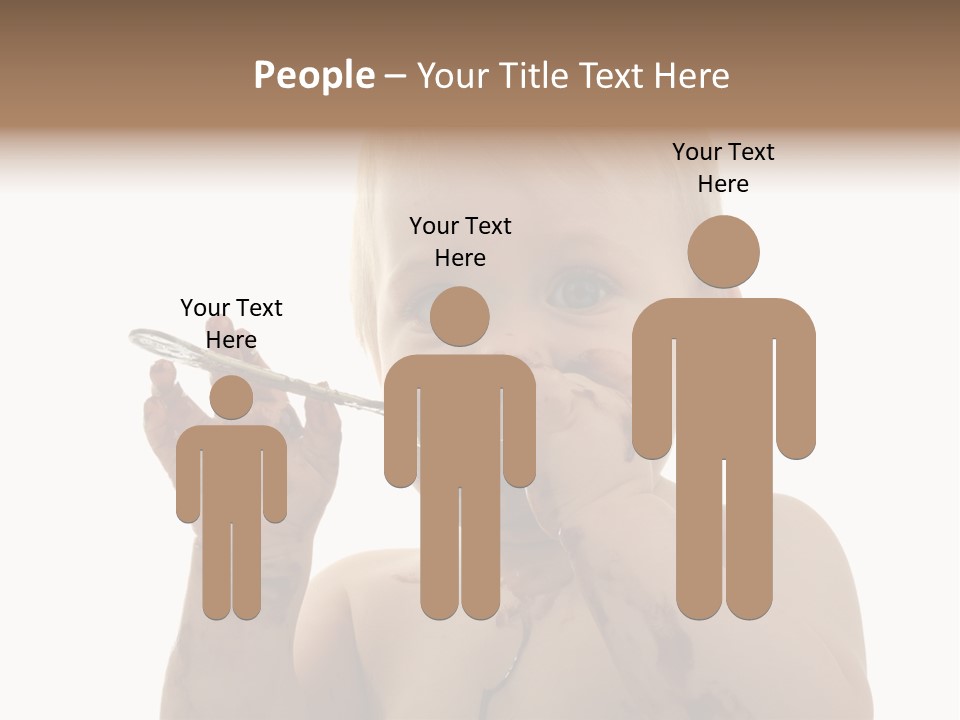 Blanc Nourriture Expression PowerPoint Template