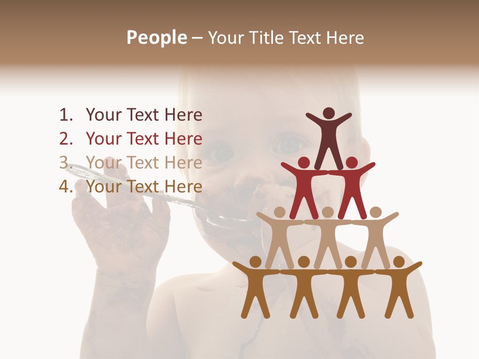 Blanc Nourriture Expression PowerPoint Template