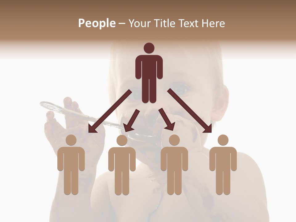 Blanc Nourriture Expression PowerPoint Template