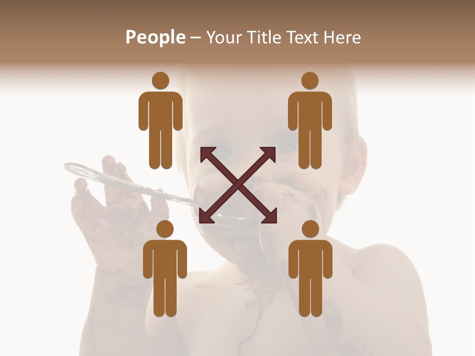 Blanc Nourriture Expression PowerPoint Template