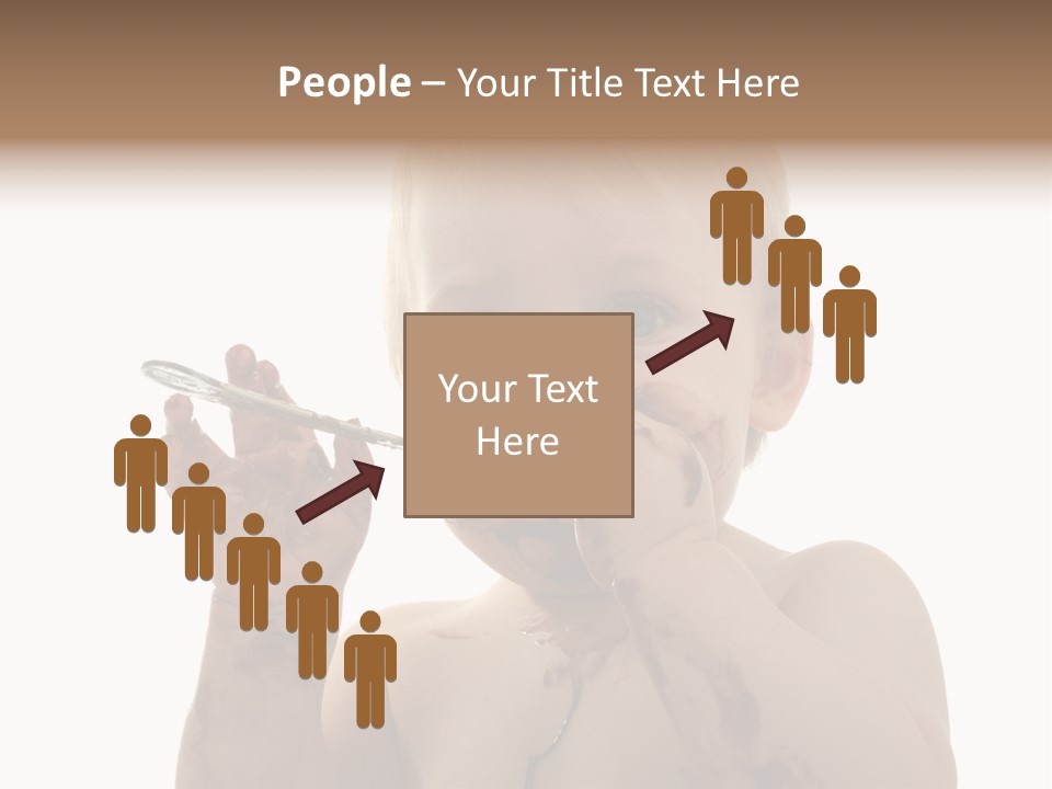 Blanc Nourriture Expression PowerPoint Template