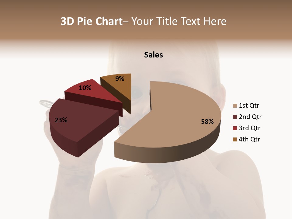 Blanc Nourriture Expression PowerPoint Template
