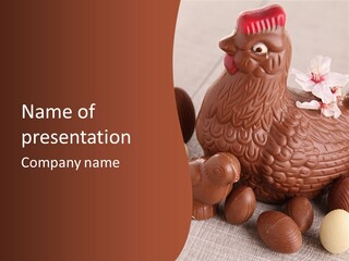 Decoration Gastronomy Chicken PowerPoint Template