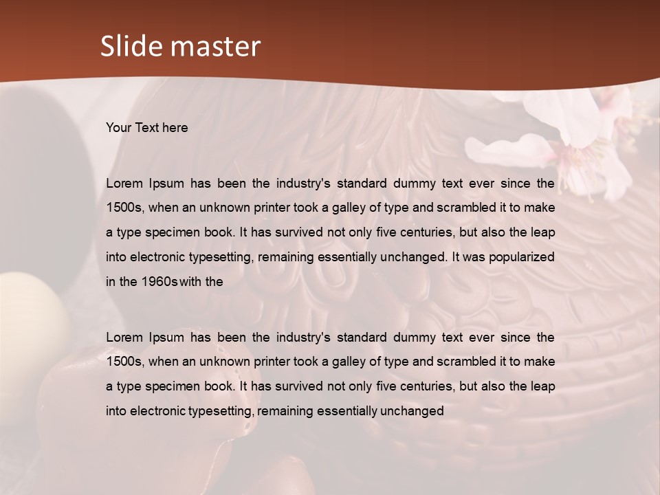 Decoration Gastronomy Chicken PowerPoint Template