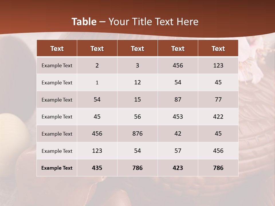 Decoration Gastronomy Chicken PowerPoint Template