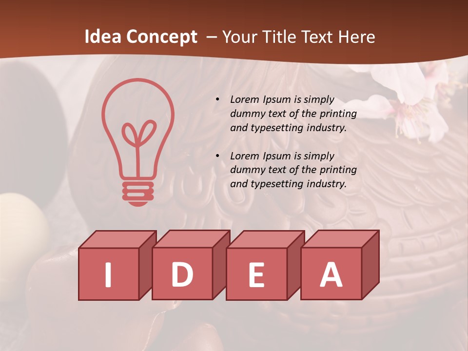 Decoration Gastronomy Chicken PowerPoint Template