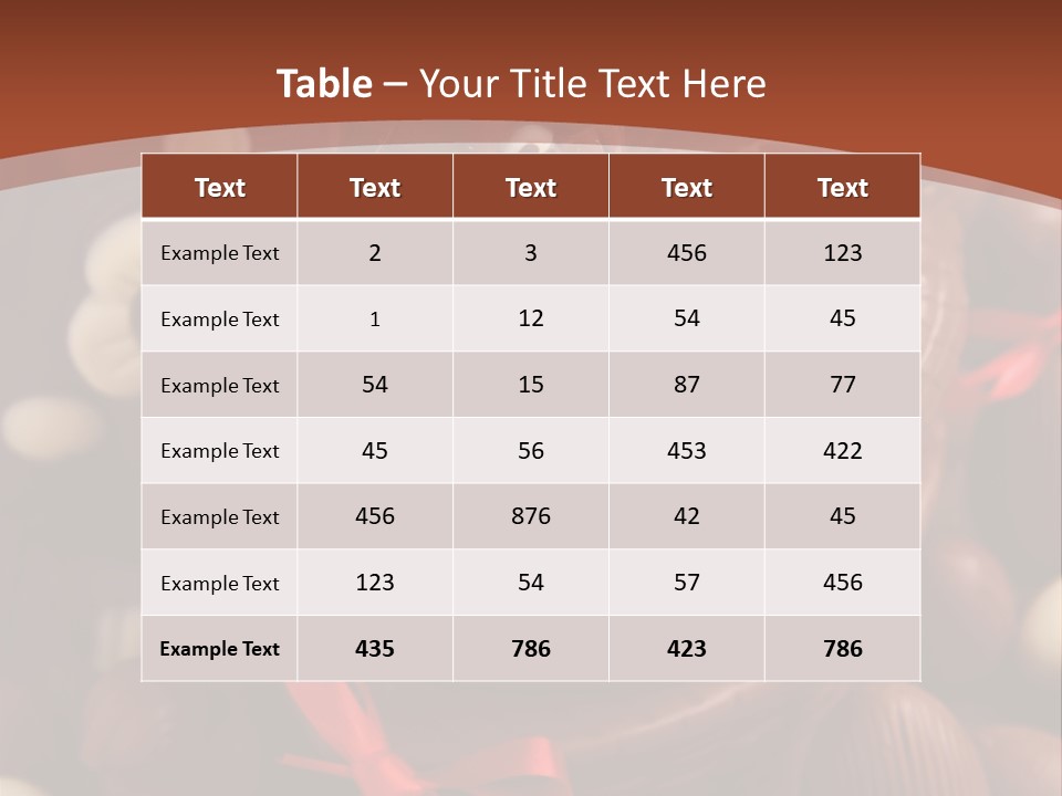 Food Celebration Hen PowerPoint Template