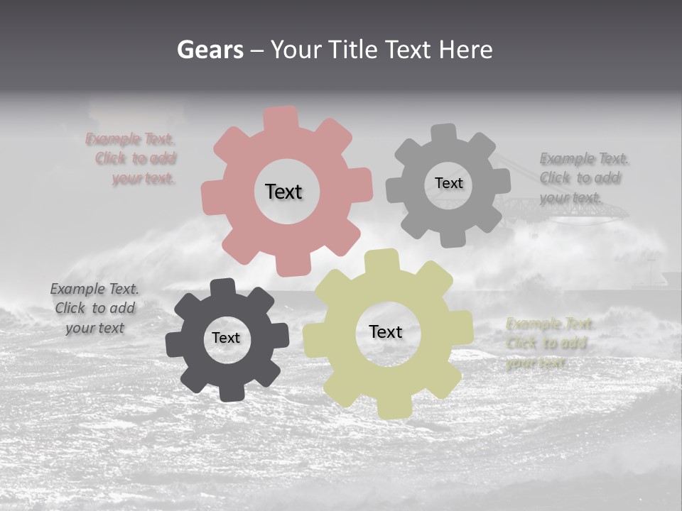 Seascape Outdoor Tide PowerPoint Template