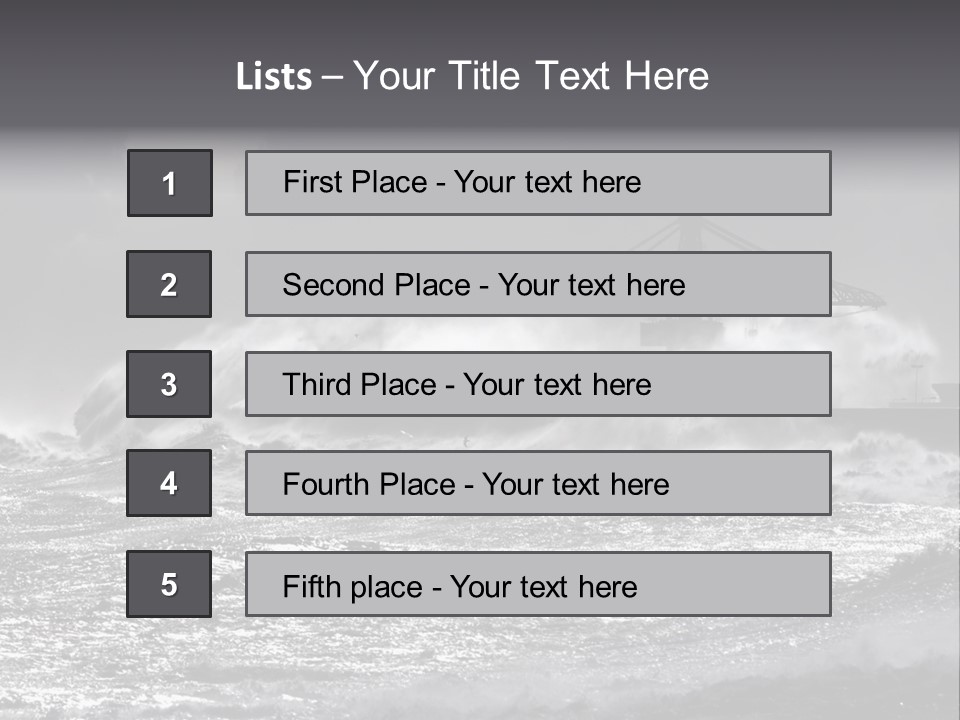 Seascape Outdoor Tide PowerPoint Template