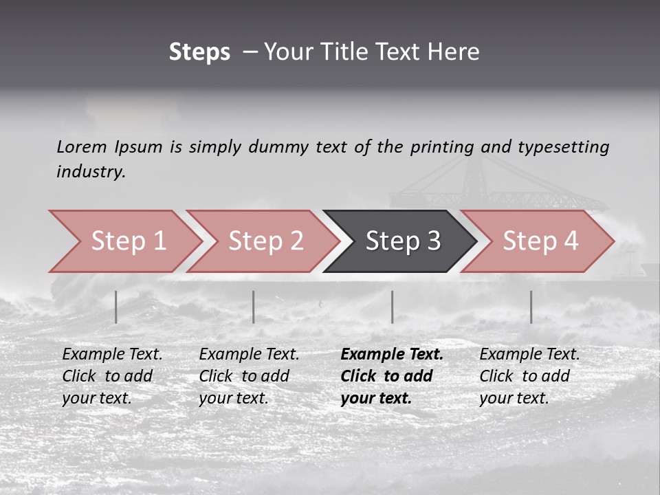 Seascape Outdoor Tide PowerPoint Template