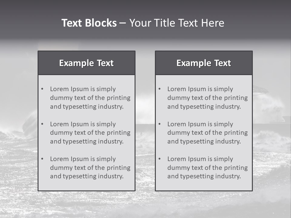 Seascape Outdoor Tide PowerPoint Template