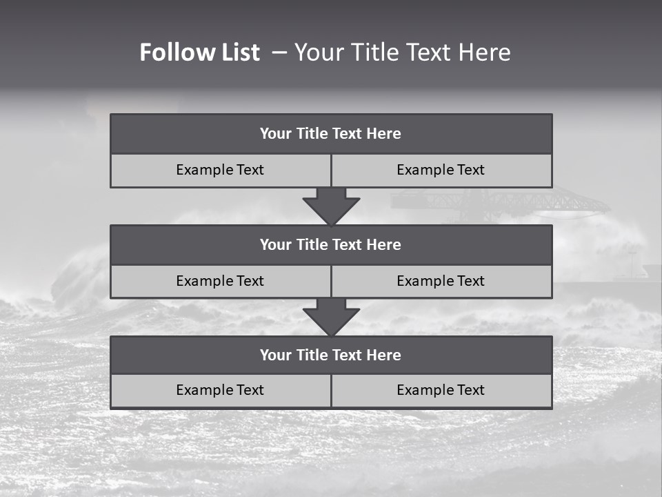 Seascape Outdoor Tide PowerPoint Template