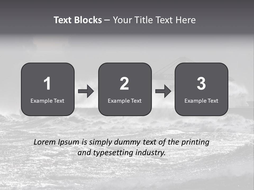 Seascape Outdoor Tide PowerPoint Template