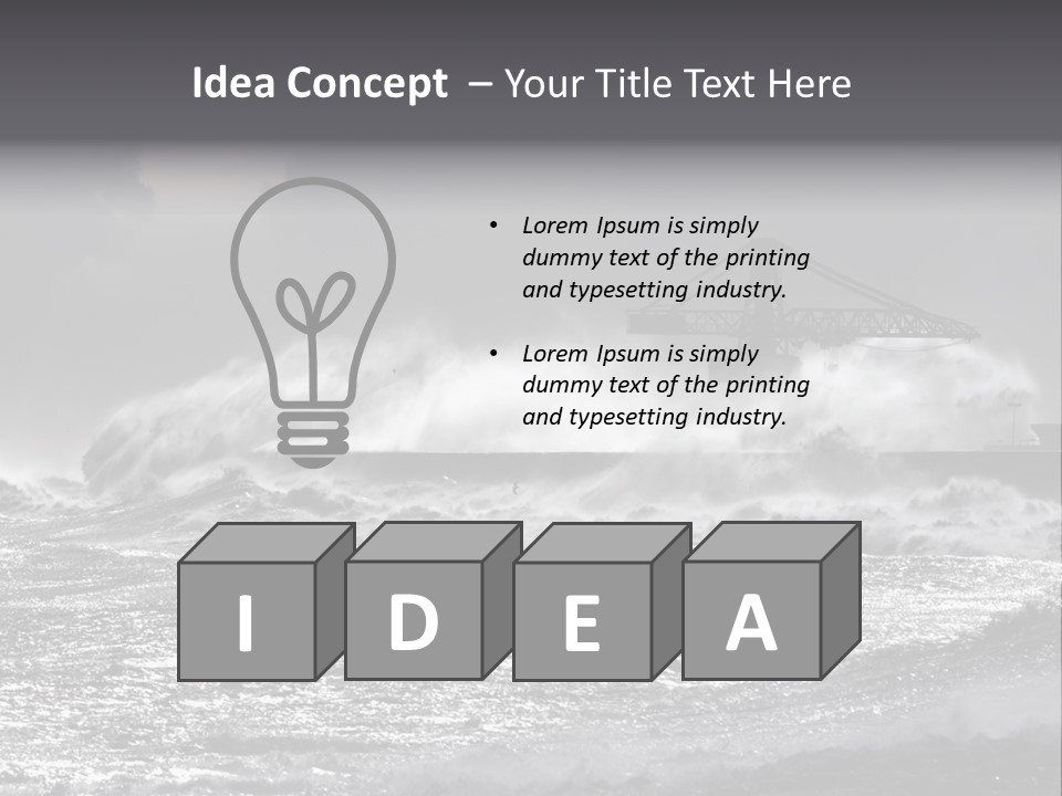 Seascape Outdoor Tide PowerPoint Template