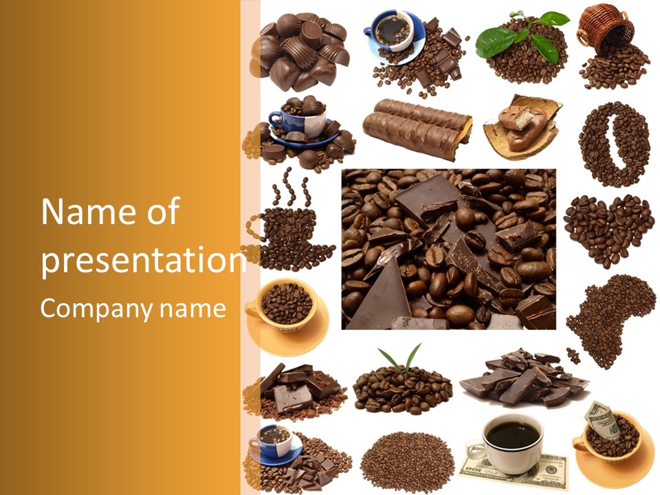 Coffee Warm Money PowerPoint Template