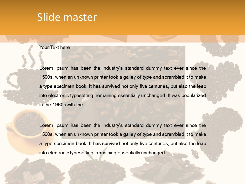 Coffee Warm Money PowerPoint Template