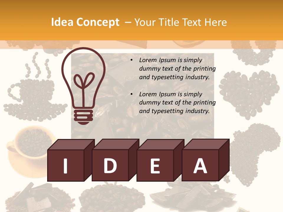 Coffee Warm Money PowerPoint Template