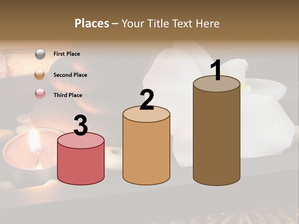 Ayurveda Schwarz Relaxen PowerPoint Template