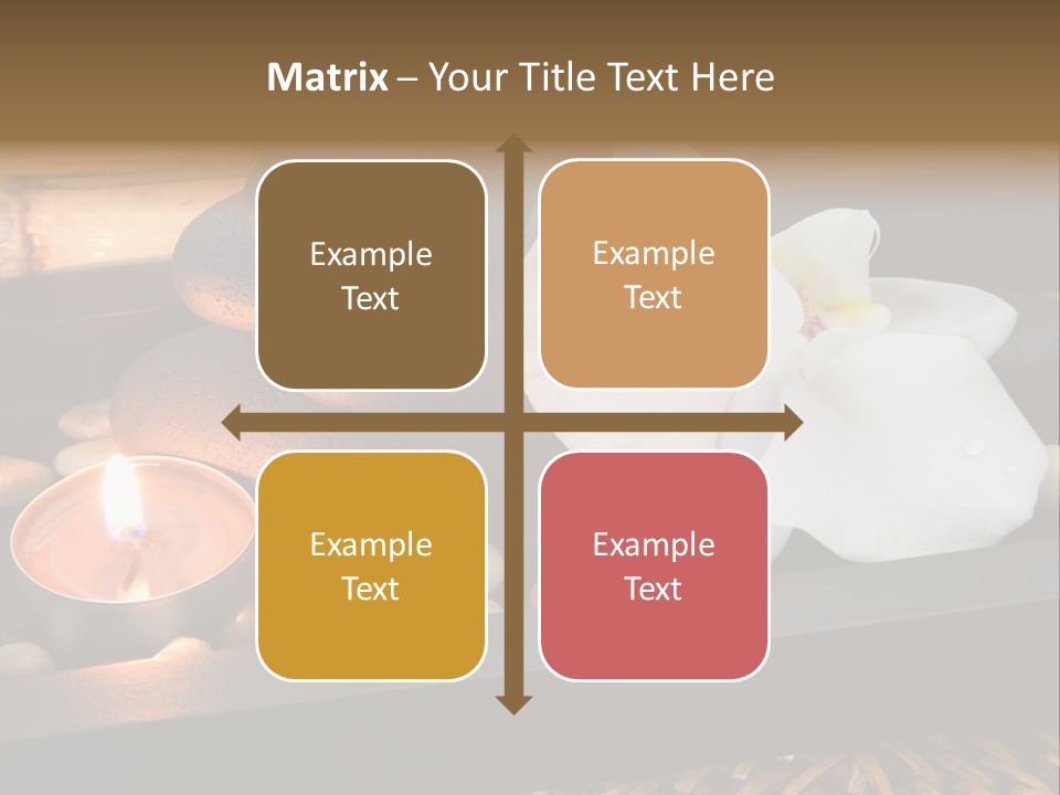 Ayurveda Schwarz Relaxen PowerPoint Template