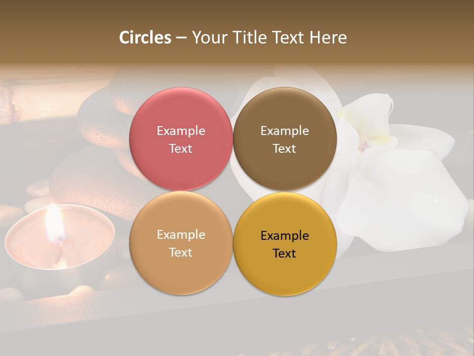 Ayurveda Schwarz Relaxen PowerPoint Template