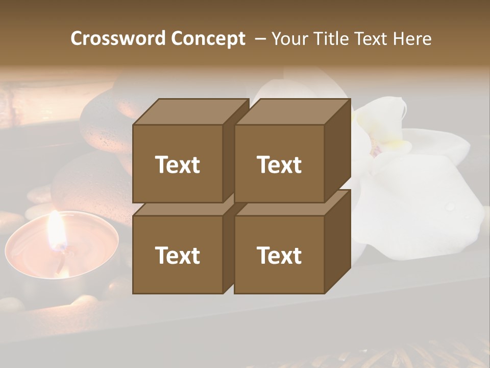 Ayurveda Schwarz Relaxen PowerPoint Template