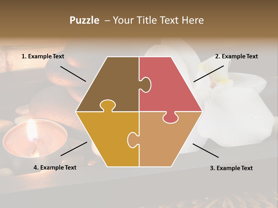 Ayurveda Schwarz Relaxen PowerPoint Template