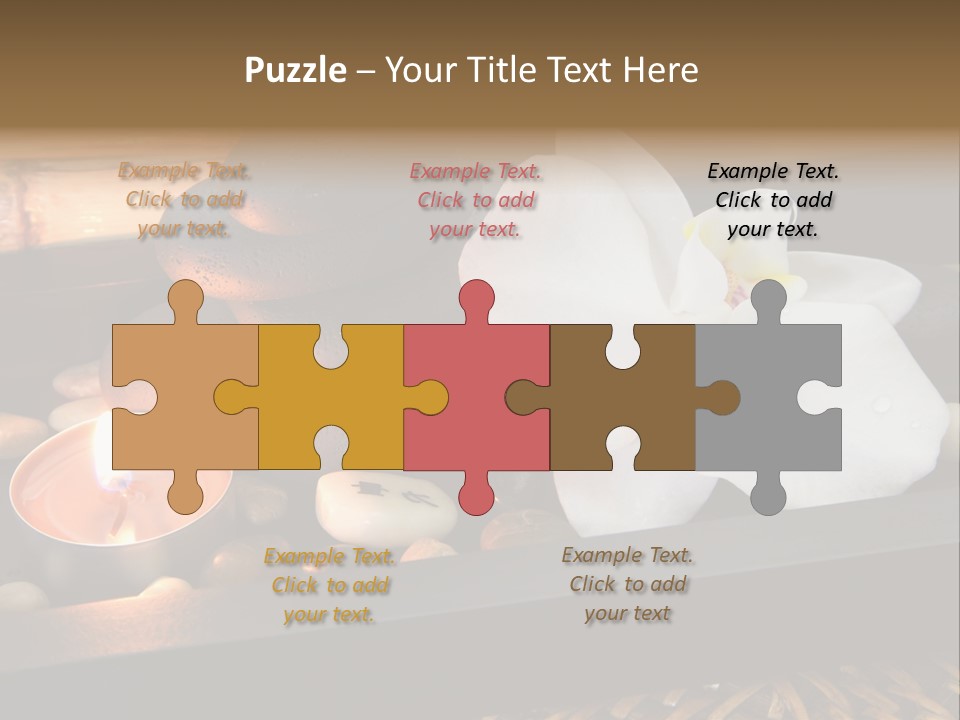 Ayurveda Schwarz Relaxen PowerPoint Template