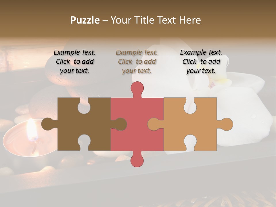 Ayurveda Schwarz Relaxen PowerPoint Template