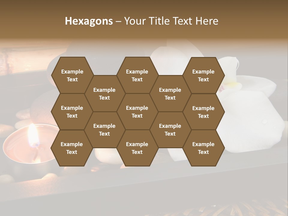 Ayurveda Schwarz Relaxen PowerPoint Template